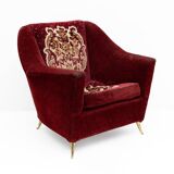 Pair of mid-century modern Italian armchairs for Ariberto Colombo