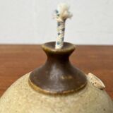 Mid-century Danish studio ceramic oil lamp by Bjergard, 1960s.