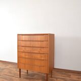 Commode à tiroirs en teck, Danemark, 1960