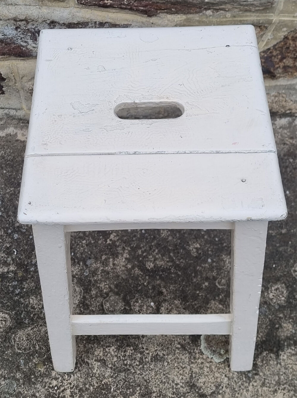 Workshop stool, vintage wood, 40
