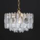 Palazzo chandelier in gilded brass and crystal glass, Kalmar, Austria, 1970.