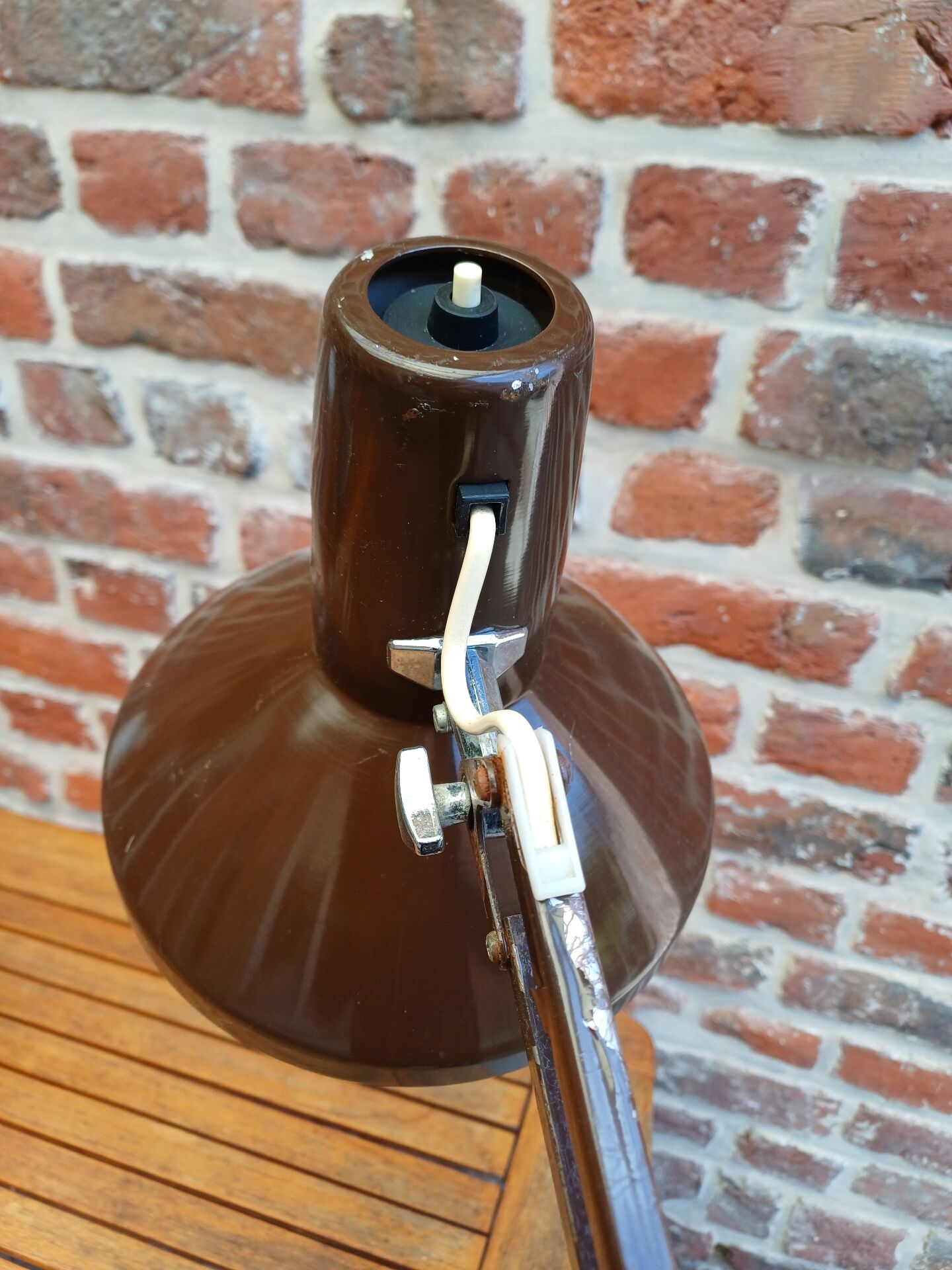 Lampe architecte Ledu marron 70's