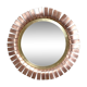 Round mirror in cut copper, sun-shaped  1970
