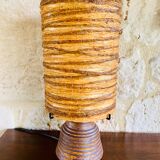 Vintage stoneware table lamp by Accolay, 70s