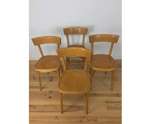 4 vintage bistro chairs 60s