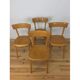 4 vintage bistro chairs 60s