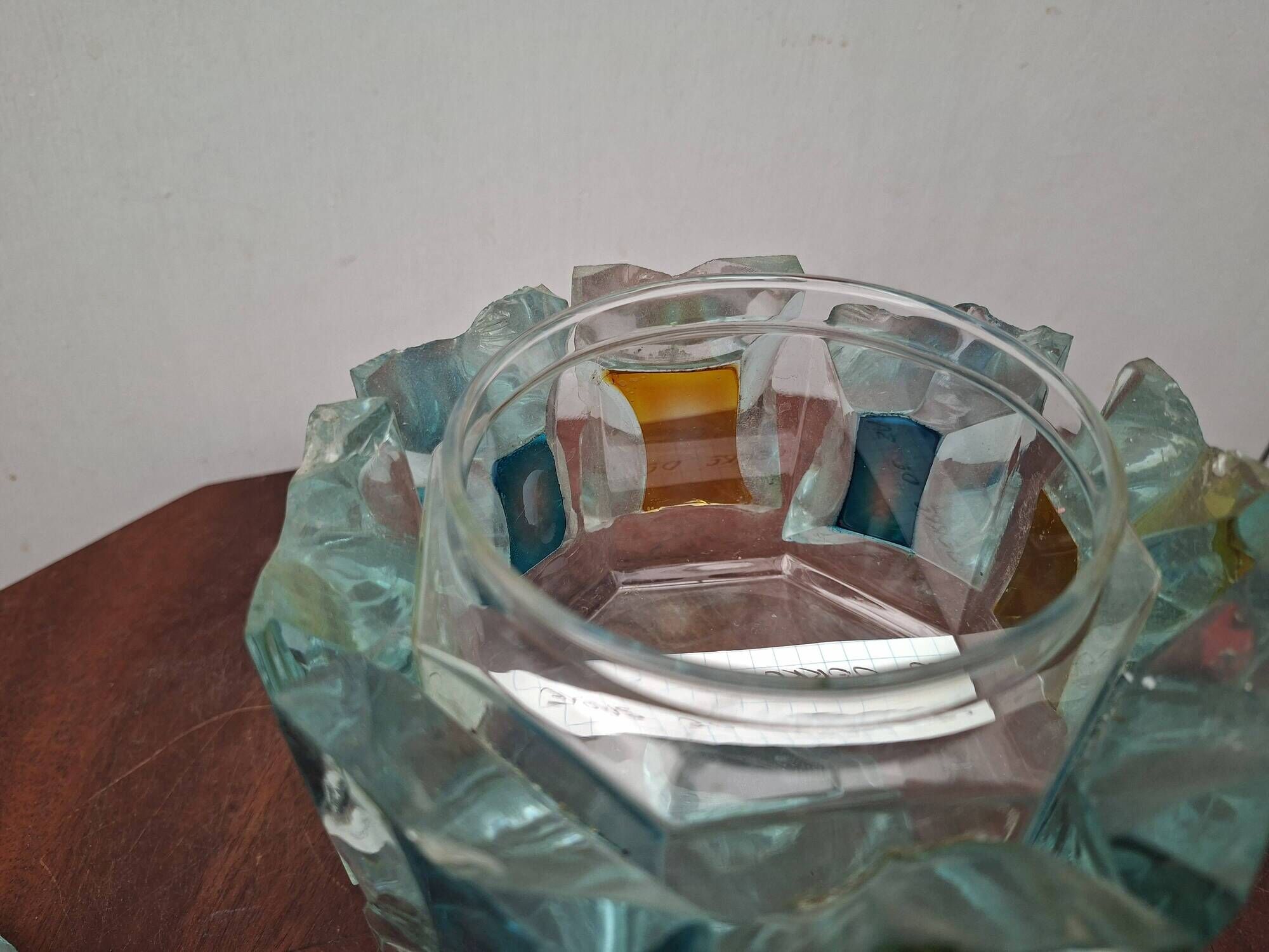 Bonbonnière en verre de sable