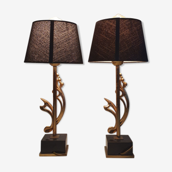 Pair of Deknudt lamps