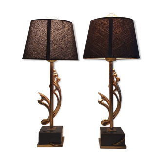 Pair of Deknudt lamps