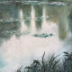 Huile sur toile "Lac aux nénuphars" signée