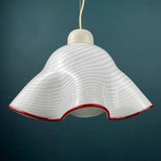 Murano glass Fazzoletto pendant, Italy, 1970s