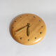 Bliss Alcester England wood and brass wall clock, 1994