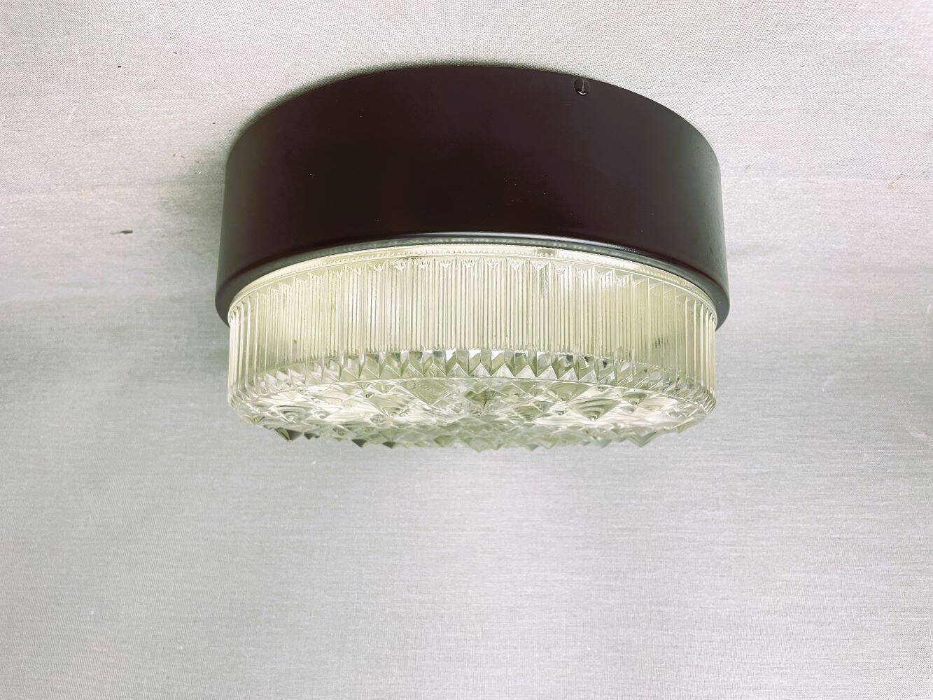 glass  ceiling or wall flush mount lamp by Philips