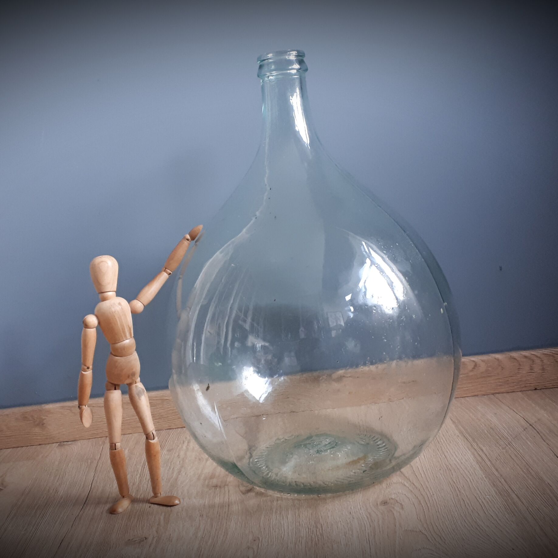 Demijohn 25L transparent round