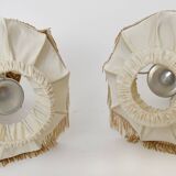 Pair of gold metal table lamps