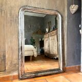 Louis-Philippe antique silvered mirror 19th century