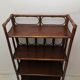 Vintage shelf in wicker rattan