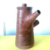 Teapot signed in terracotta 1960s