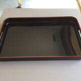 Lacquered wooden tray