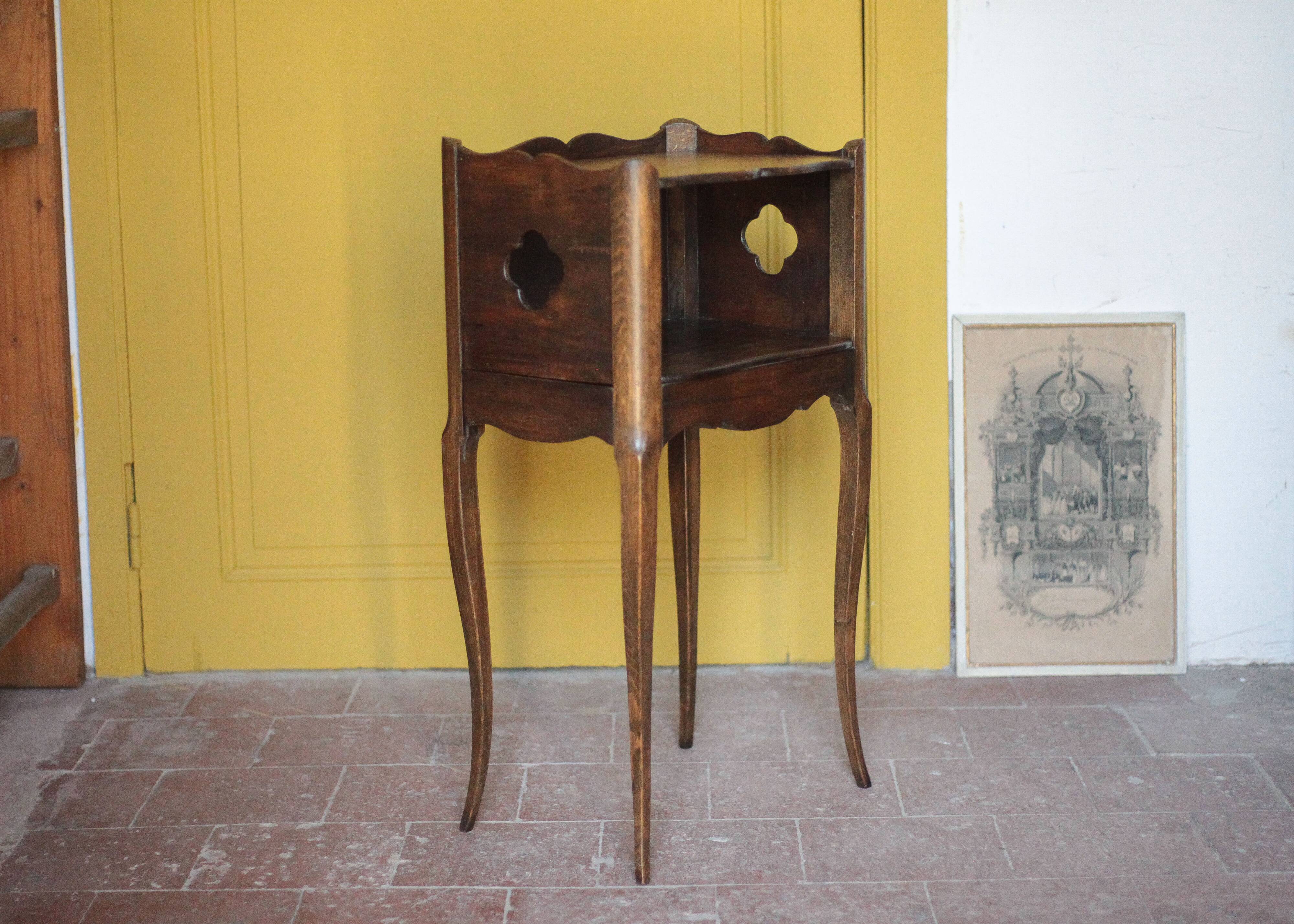 Bedside table, nightstand wood, accent furniture, antique furniture