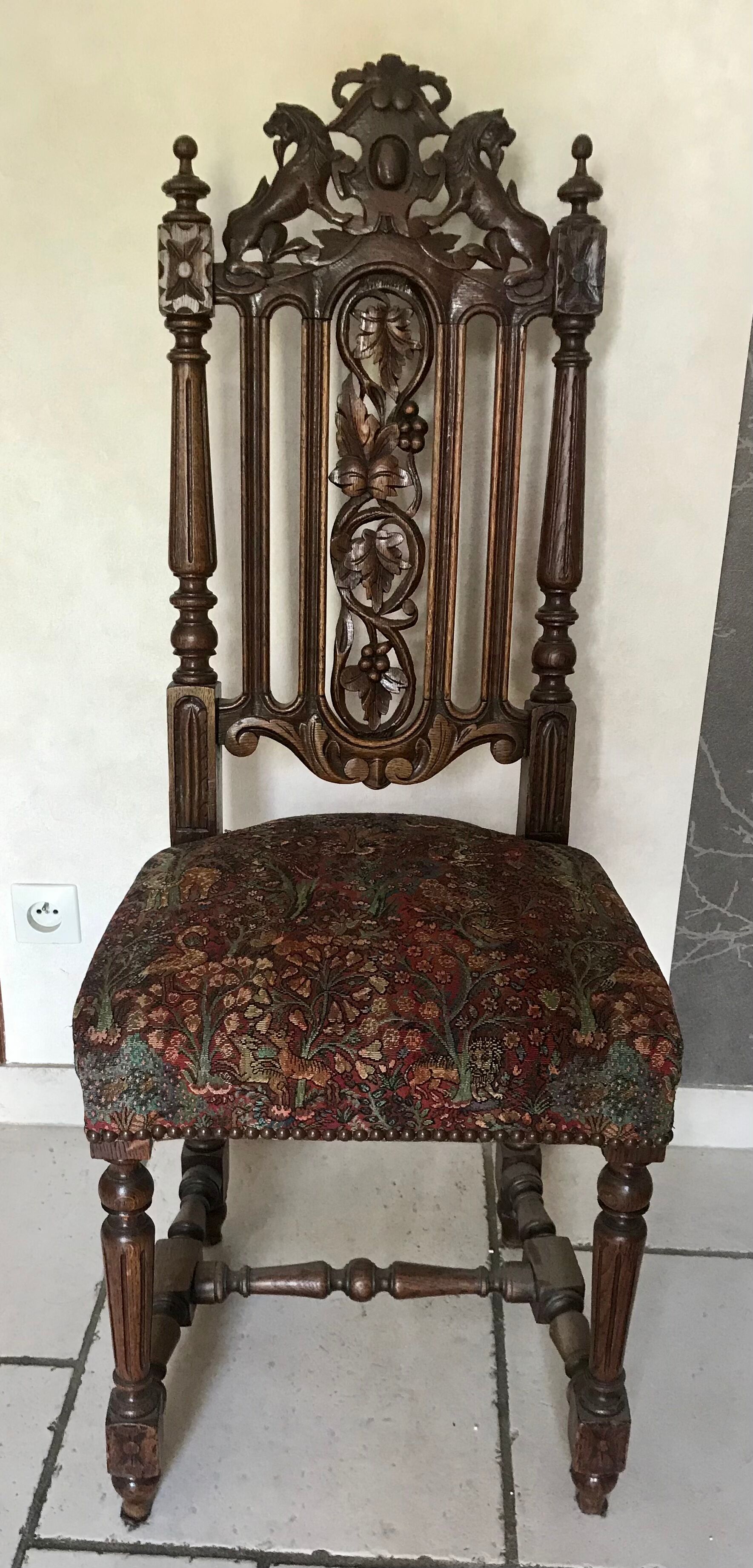 Pair of neogothic chairs