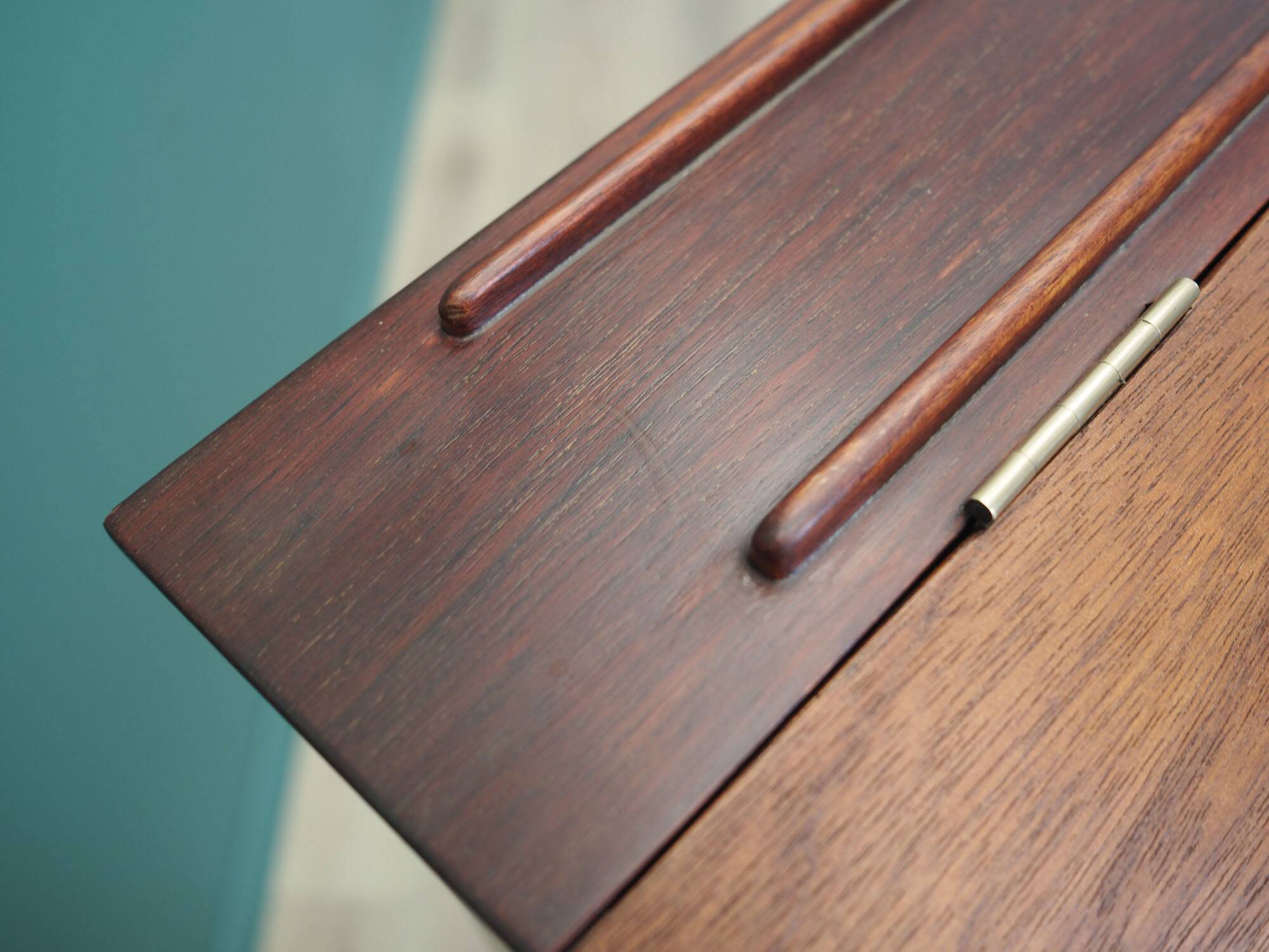 Mahogany secretary, Danish design, 1960s production: Denmark