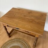 Renovated oak desk table