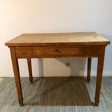 Table de ferme bureau en chêne massif brut ancien vintage