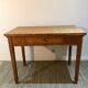 Firm table desk in raw solid oak vintage