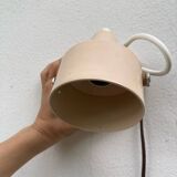 Delmas beige metal wall light, 1970