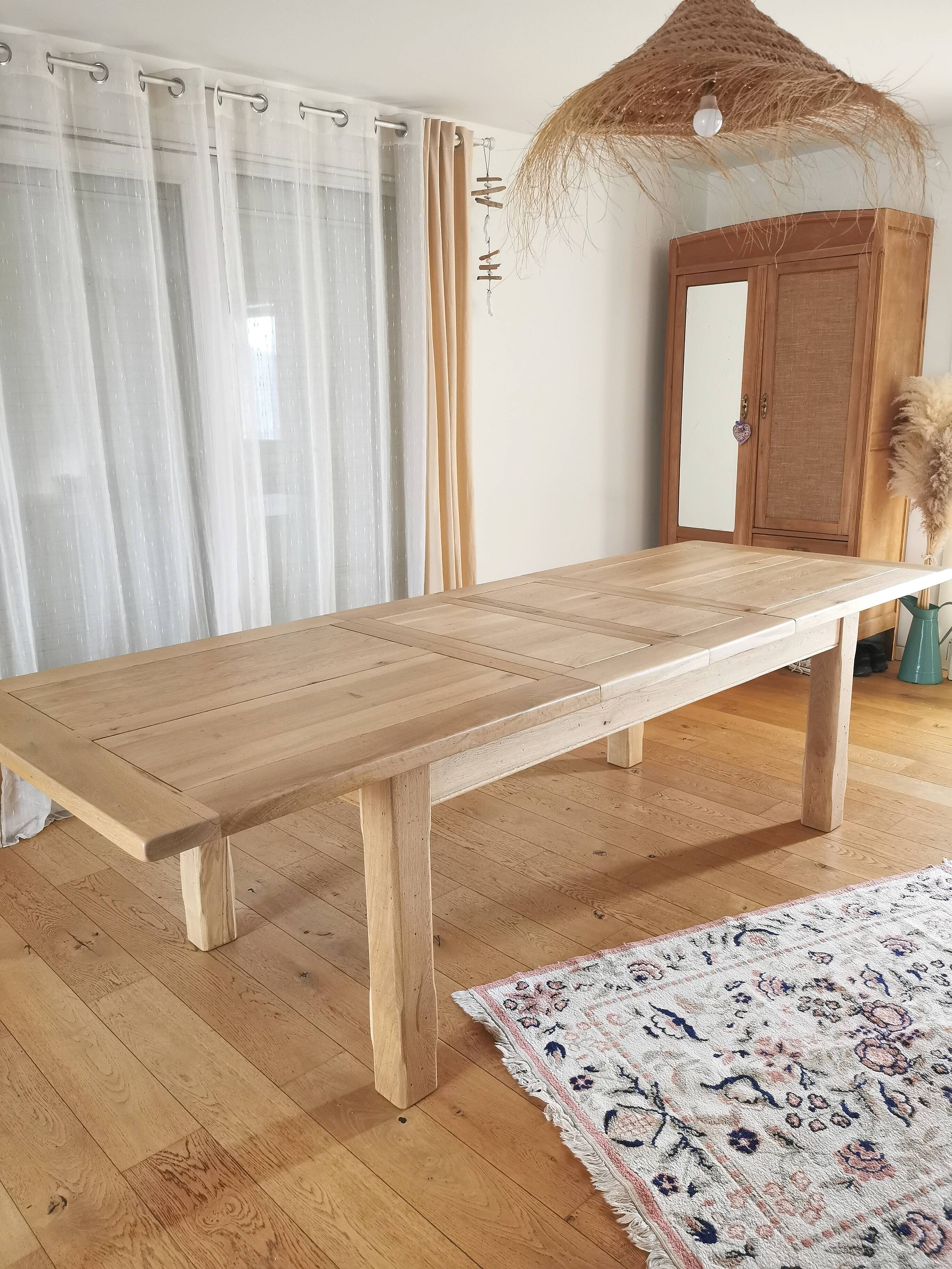 Oak farmhouse table