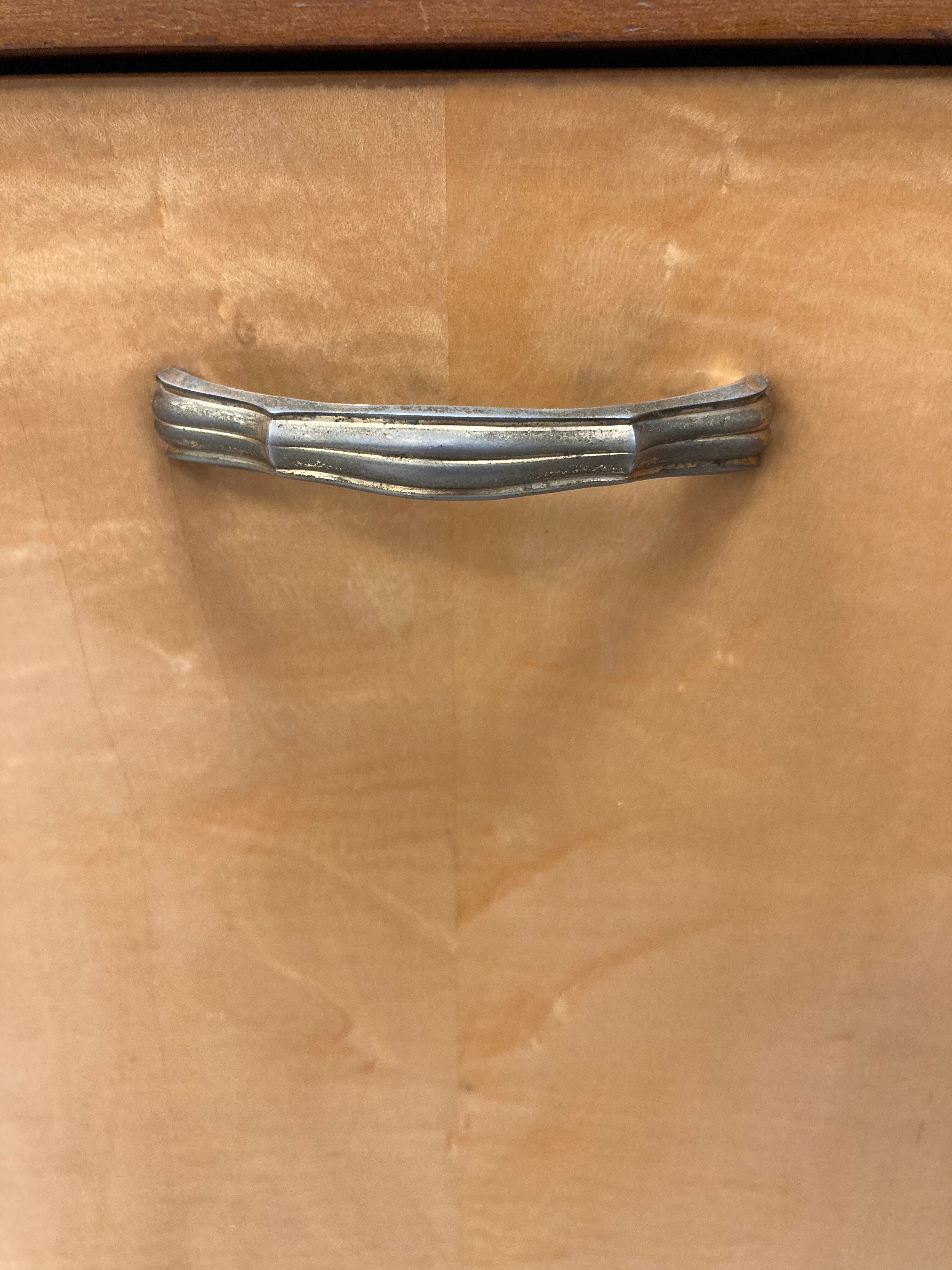 Pair of 1960s bedside tables compass feet