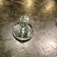 Vintage Italy glass and crystal carafe with cork