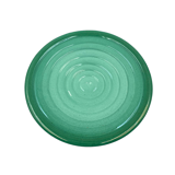 Midcentury green ceramic plate, Giuseppe Mazzotti, Albisola, Italy 1960s