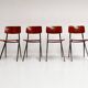 Set of 4 school chairs by Ynske Kooistra for Marko Holland, 1960s.