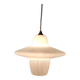 UFO pendant light in etched glass - 50s/60s