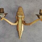 Art Deco wall lamp 30s in bronze
