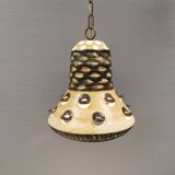 A stunning ceramic hanging lamp with exquisite details. Denmark 1970s