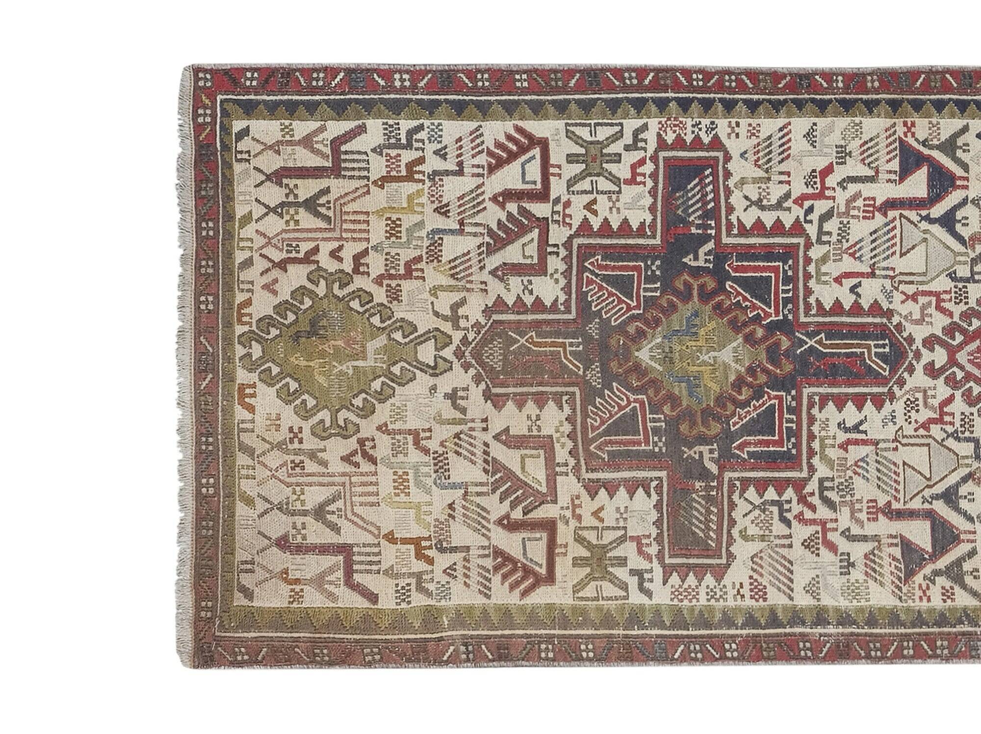 Vintage Turkish hallway rug 72x194 cm