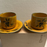 Mugs with saucers
