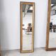Rectangular foot mirror with pearl mesh