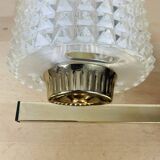 50s brass wall light, chiseled