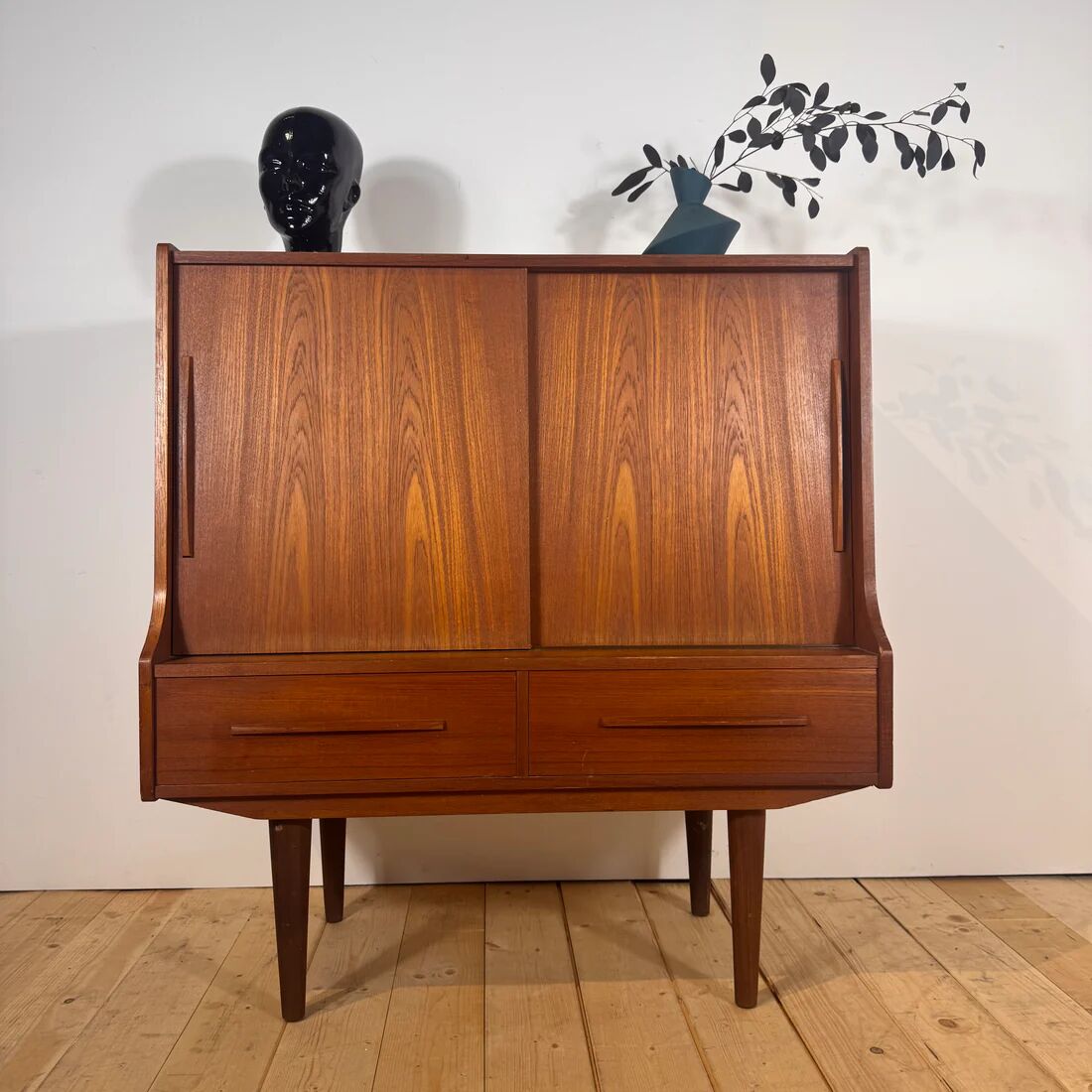 Danish teak bar cabinet, 1960s