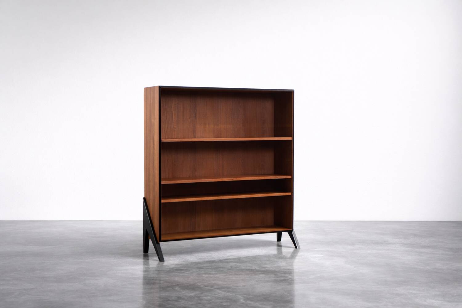 Vintage Mid-Century Scandinavian Modern Teak Bookcase, 1960s