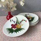Plates of Pornic MBFA spring model hand painted