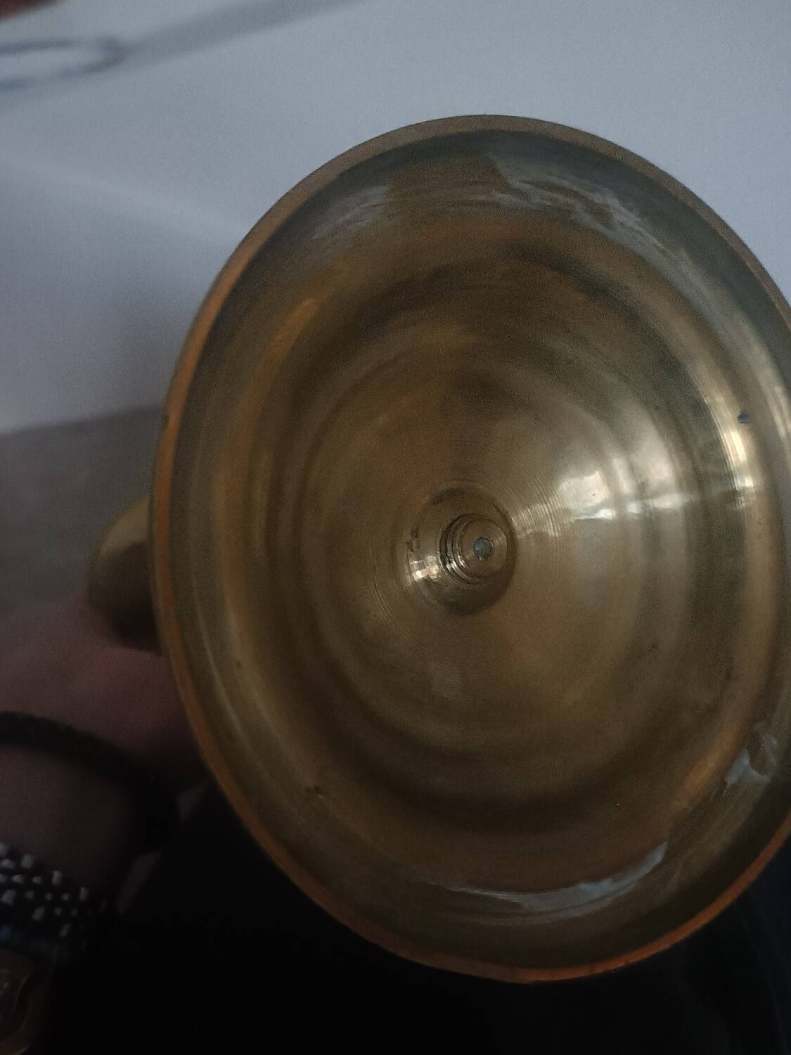 Pair of chiselled candlesticks