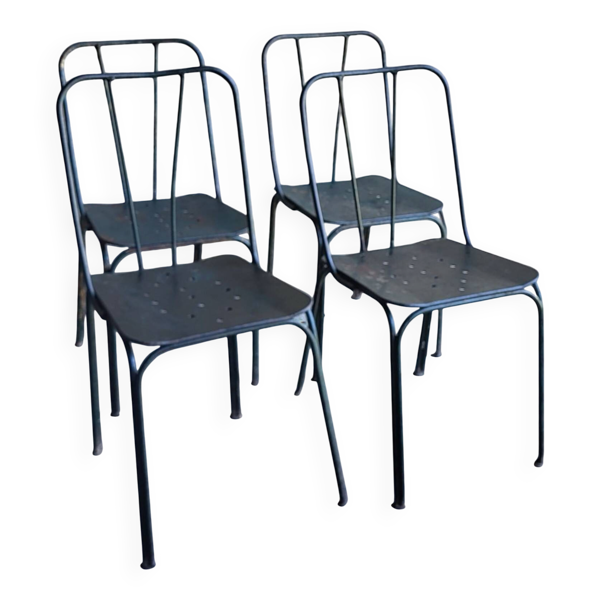 Chaises de jardin Parc et Jardin de Paris, 1950's (*4)