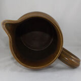 Vintage stoneware pitcher by the Digoin factory, France