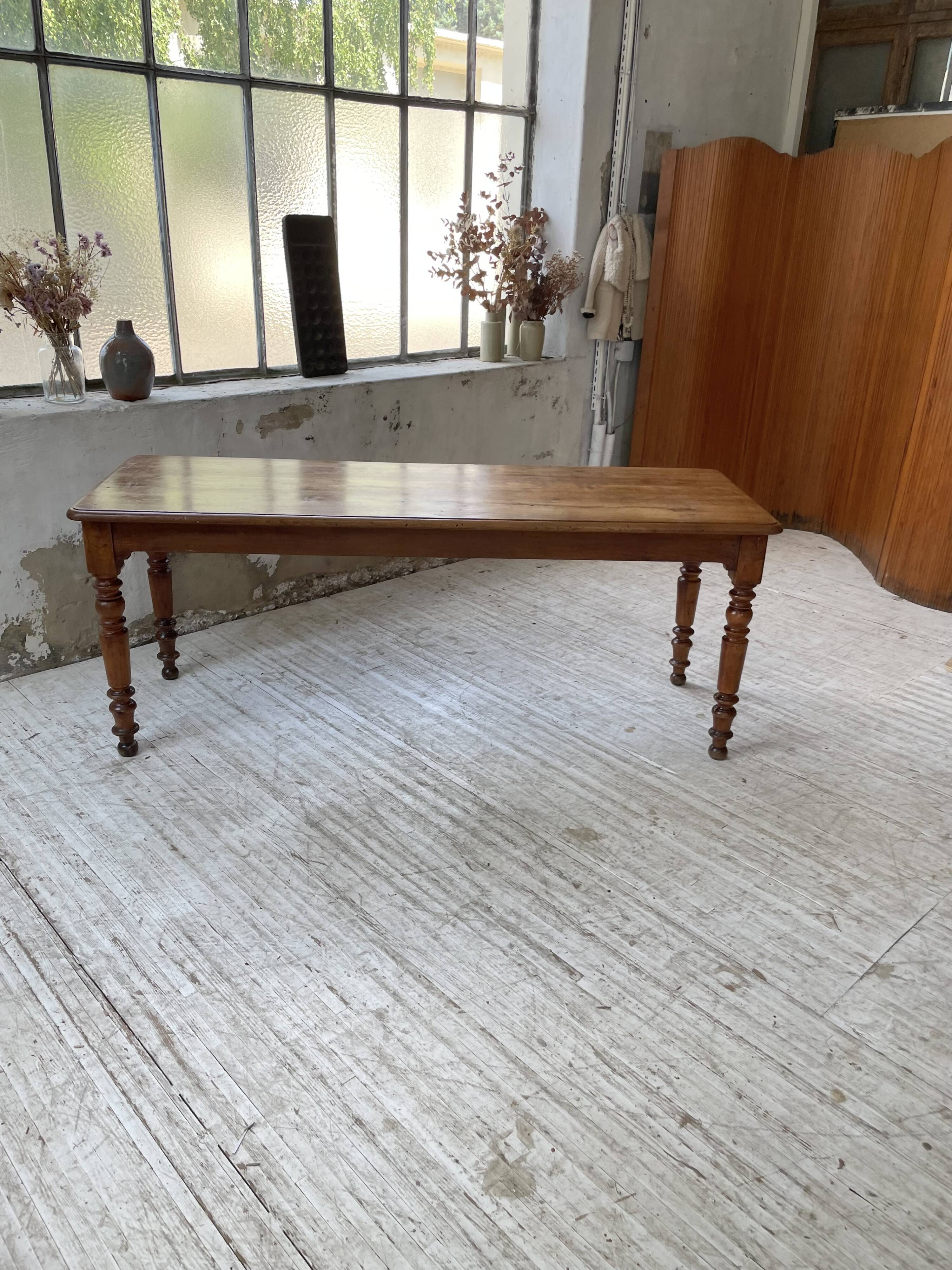 Walnut farm table 185 cm