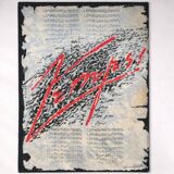 Bernard Quentin The Passage of Time hand-tufted wool art tapestry France 1998